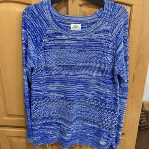 Blue tunic sweater